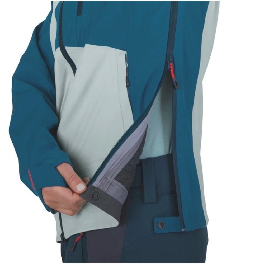 Outdoor Research Skyward II AscentShell Jacket Womens Small Blue Hooded Gorpcore - Picture 3 of 12